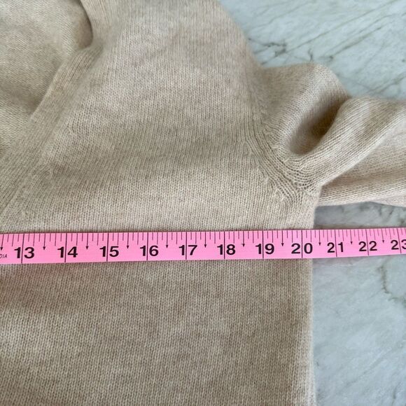 Spao beige wool v-neck button down cardigan size L - Picture 6 of 7